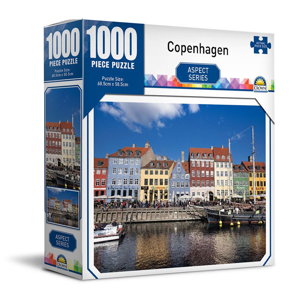Crown Aspect Series Copenhagen 68.5cm Jigsaw Puzzle Toys 8y+ Family/Kids (1000 Pieces)