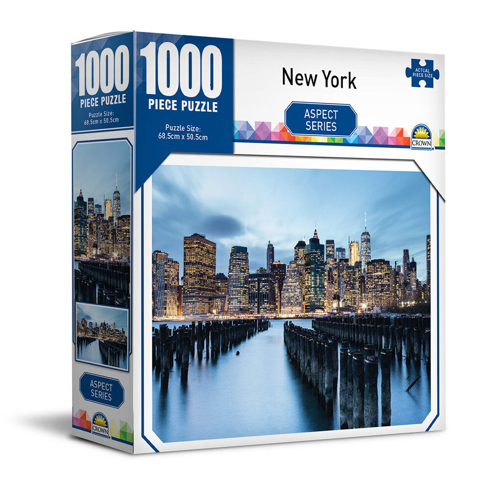 Crown Aspect Series New York 68.5cm Jigsaw Puzzle Toys 8y+ Family/Kids (1000 Pieces)