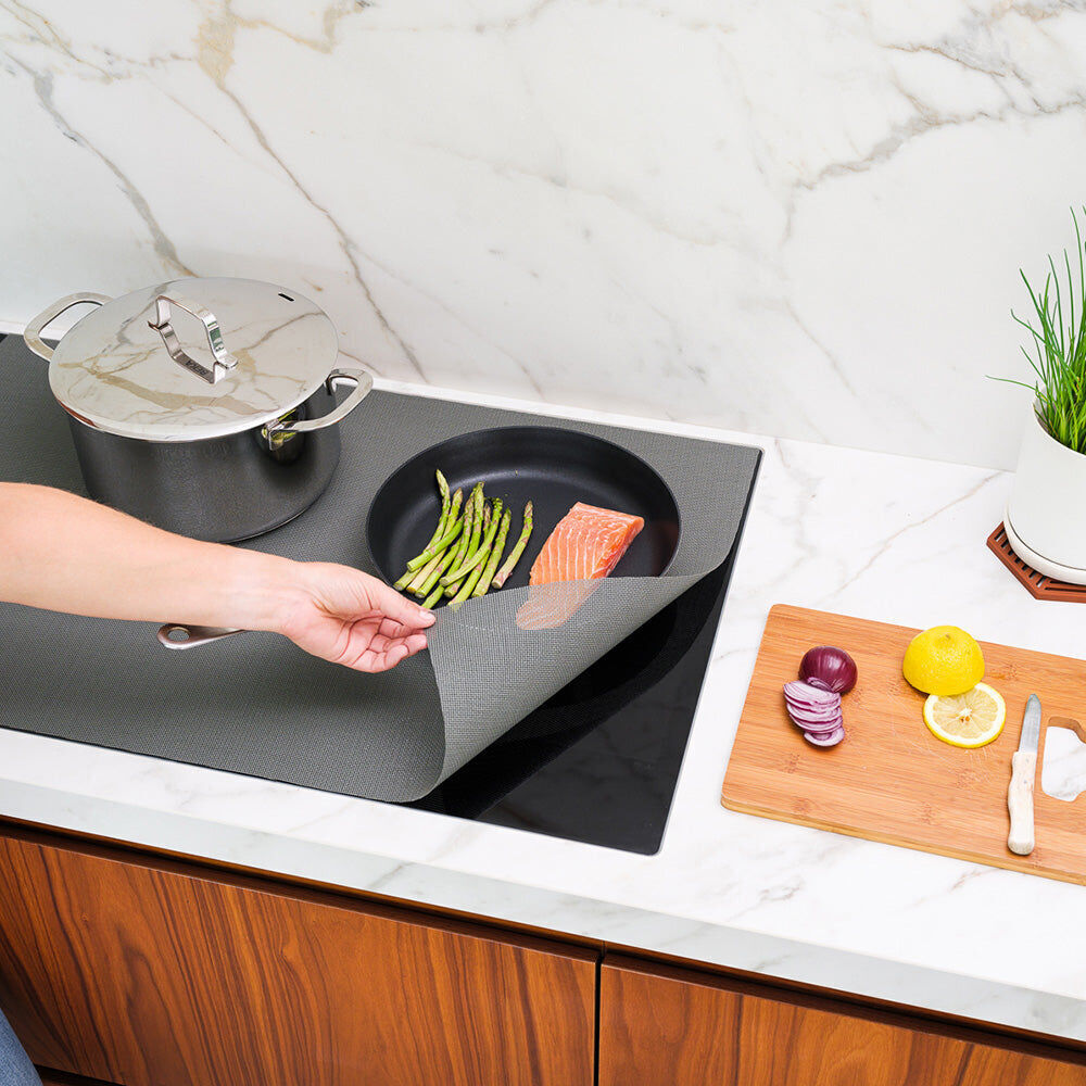 Nostik 48x58cm Reusable Silicone Fibreglass Induction Hob Protection Liner — image 3