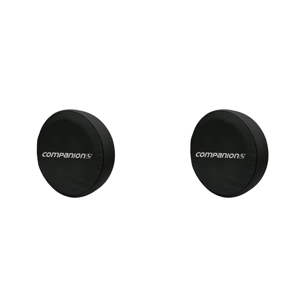 Companion Caravan Wheel Cover Protector For 29'' Spare Tire/Tyres Black (2 Pack)