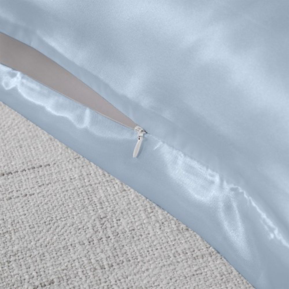 Royal Comfort Pure Silk Pillowcase Single Pack Protector 51x76cm Soft Blue (2 Pack) — image 6