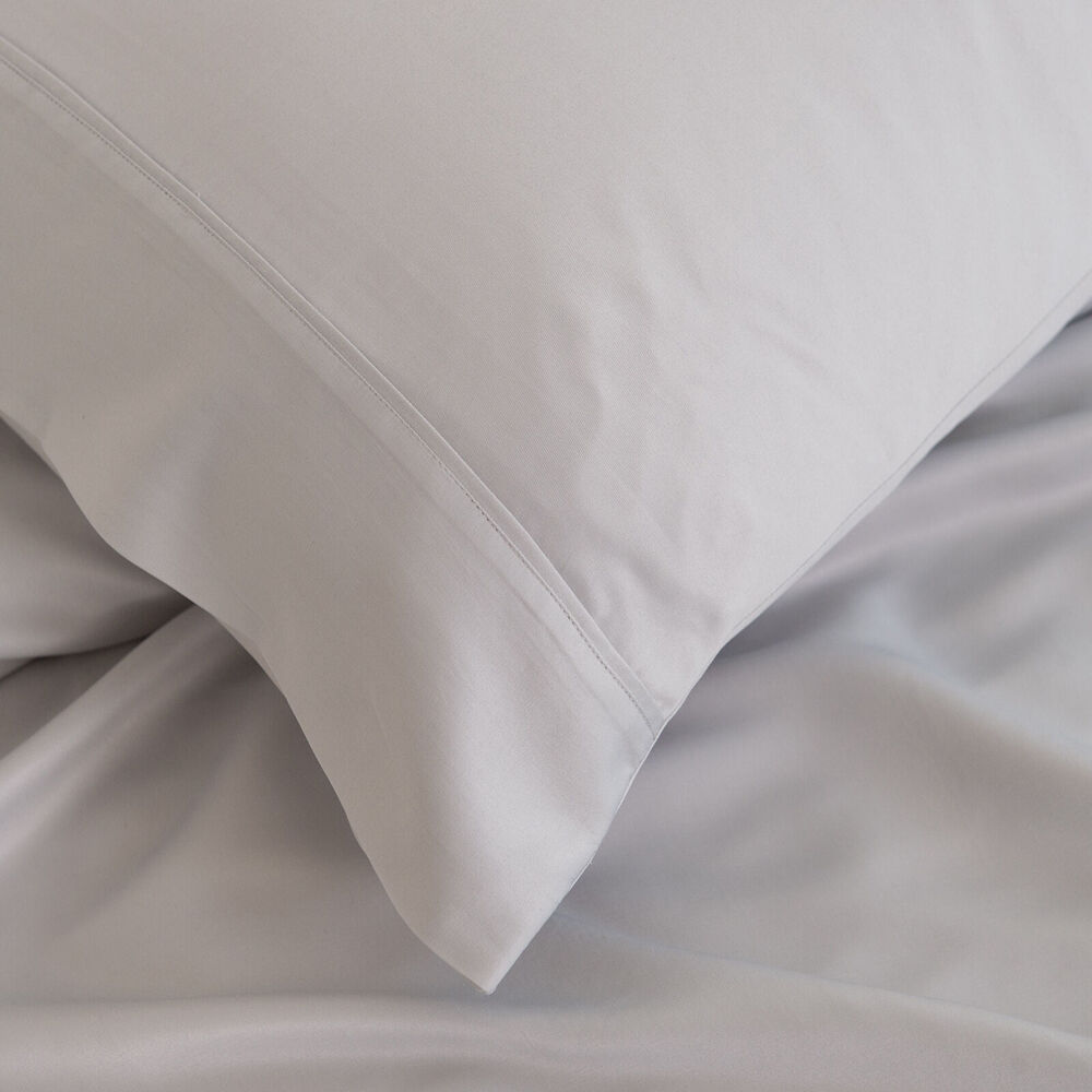 Royal Comfort Sheet Set/2x Pillowcases Bamboo Cooling 3000TC Mid Grey — image 5