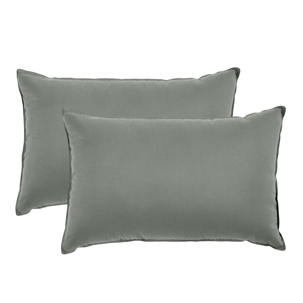 Royal Comfort 2pc Royal Comfort Bamboo Charcoal Bedding Pillow Soft Cushion 50x75cm Grey (4 Pack) — image 2