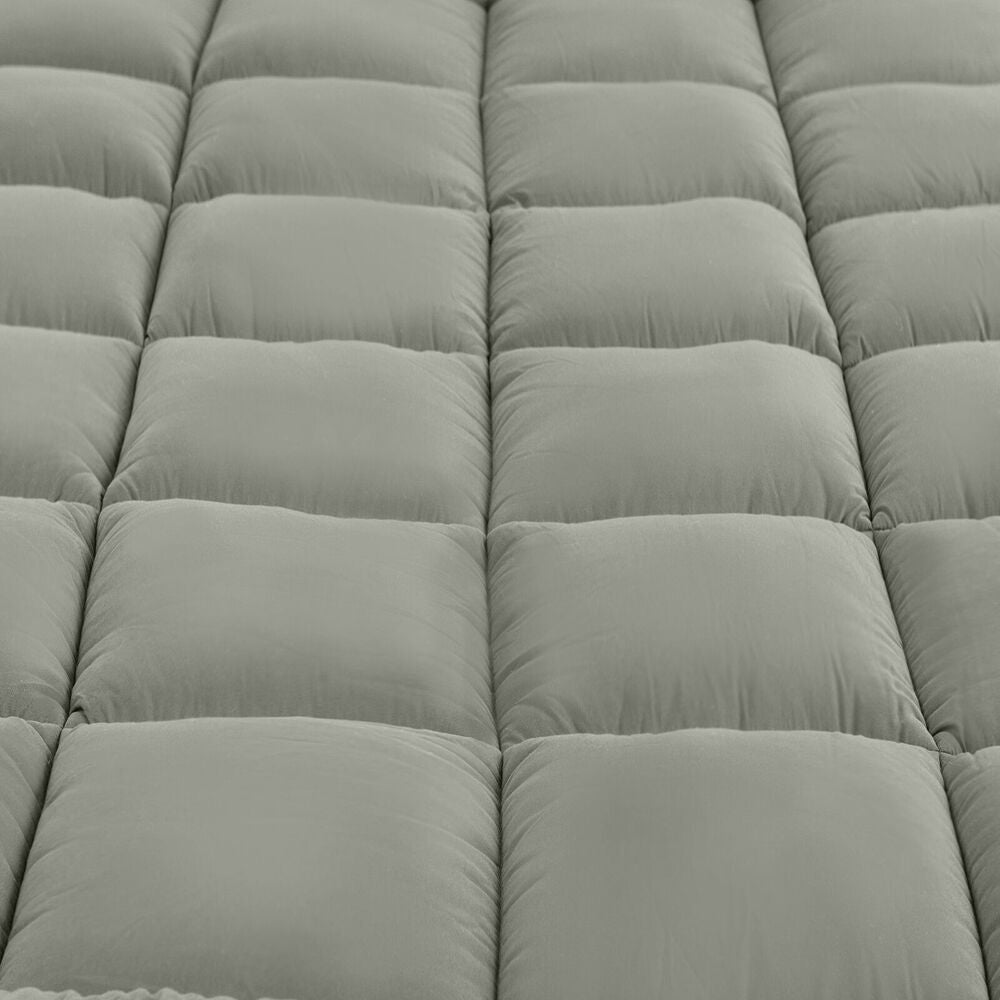 Royal Comfort Charcoal Quilt Bedding Cover 350GSM - Grey — image 3