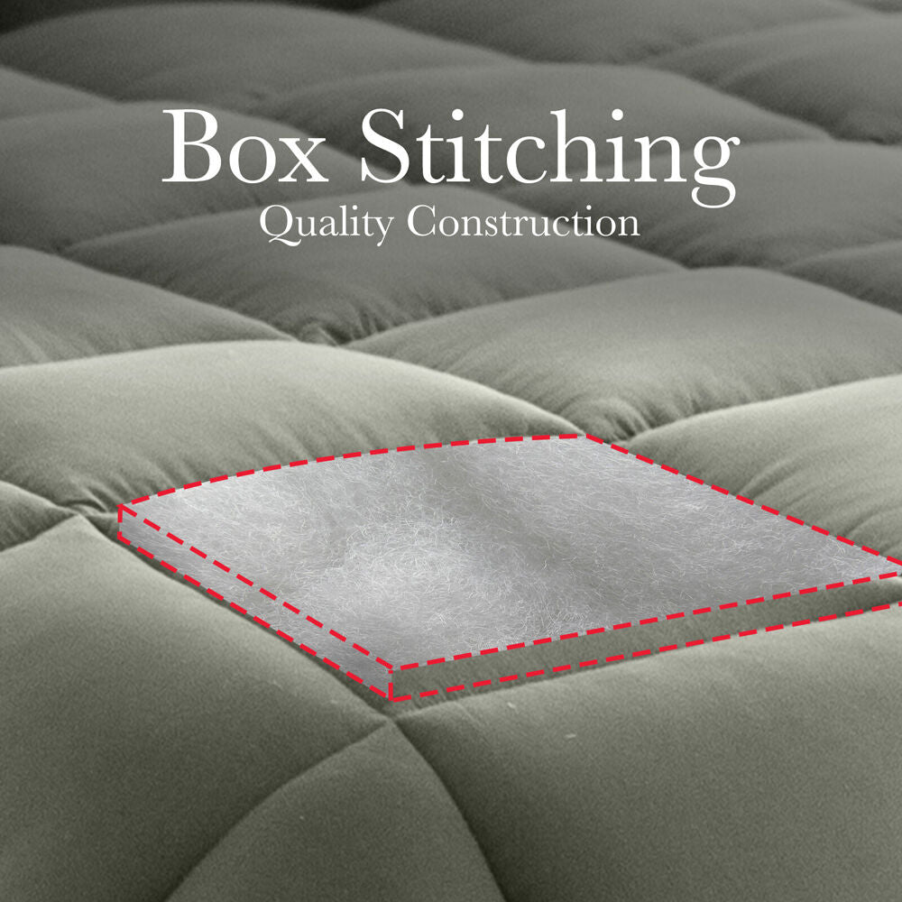 Royal Comfort Charcoal Quilt Bedding Cover 350GSM - Grey — image 6