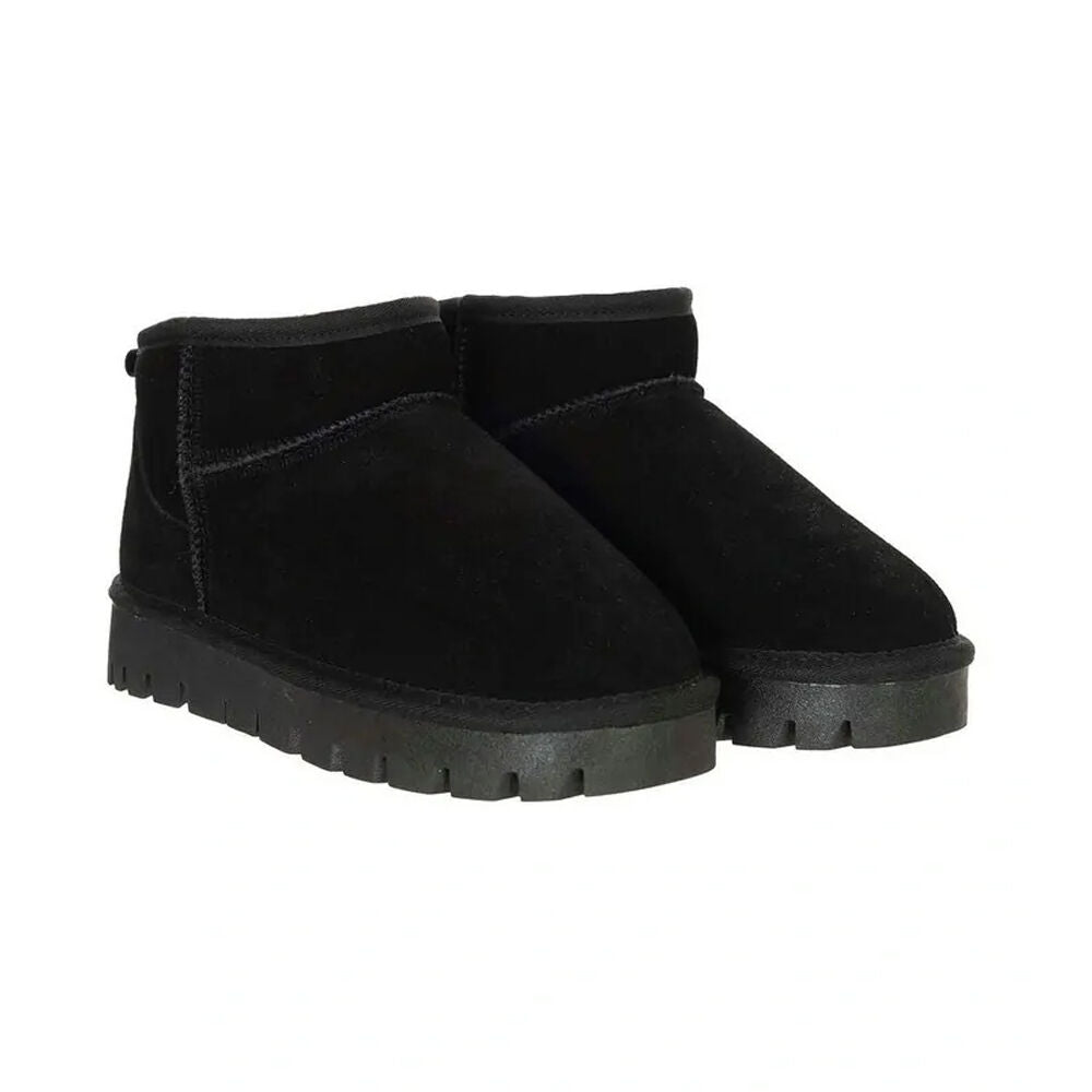 Uggaroo Lucie Mini Platform Winter Slipper Boots Women's Size Black