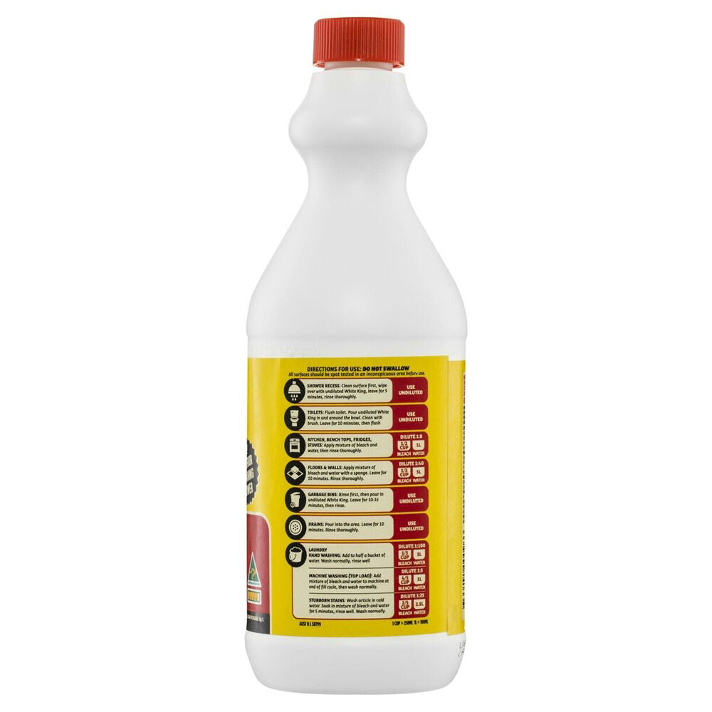 White King 750ml Retro Stain-Removing Laundry Cleaning Bleach Original — image 3