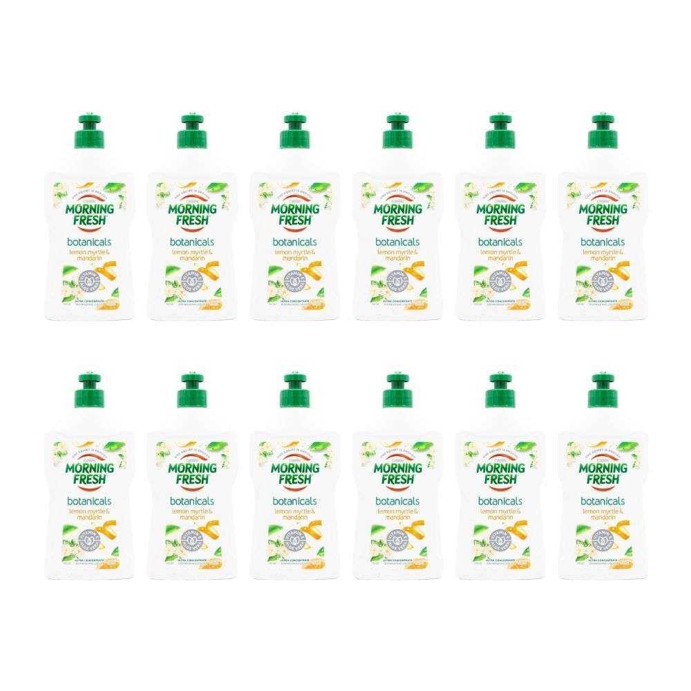 Morning Fresh Dishwashing Liquid Botanicals Lemon Myrtle & Mandarin 350ml (12 Pack)