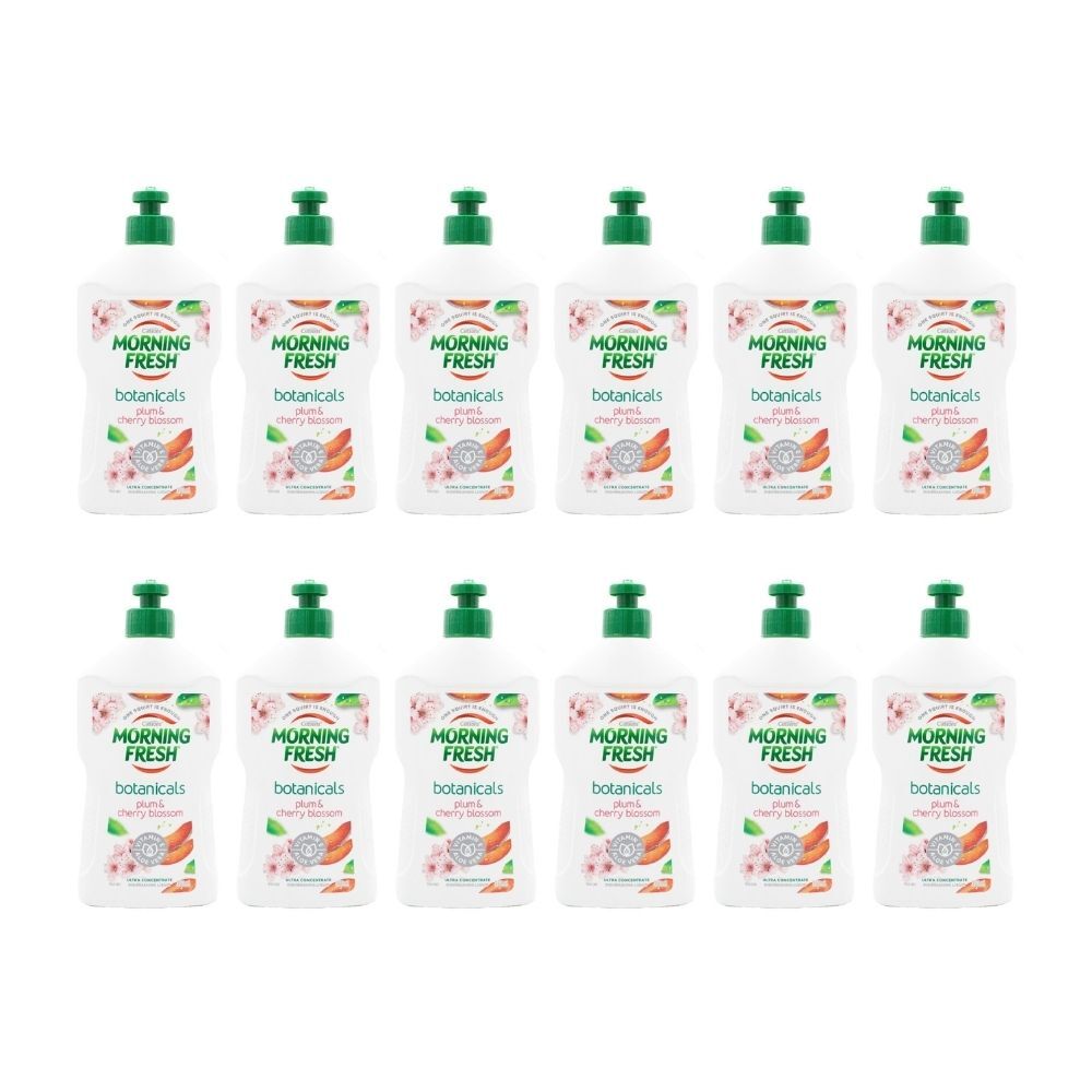 Morning Fresh Dishwashing Liquid Botanicals Plum & Cherry Blossom 350ml (12 Pack)