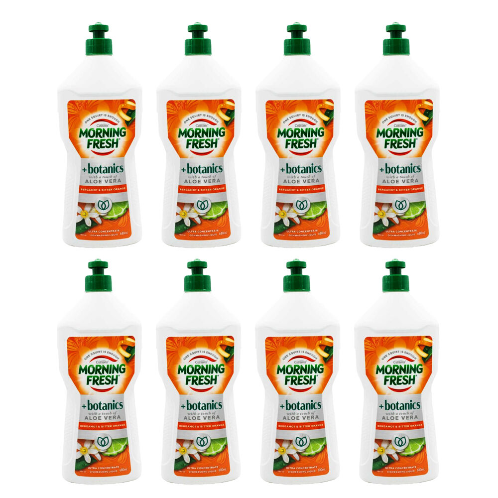 Morning Fresh Botanics Dishwashing Liquid 680ml Bergamont & Bitter Orange (8 Pack)