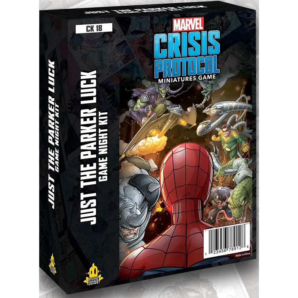 100182-atomic-mass-games-marvel-crisis-protocol-just-the-parker-luck-game-night-kit-tabletop-party-board-game
