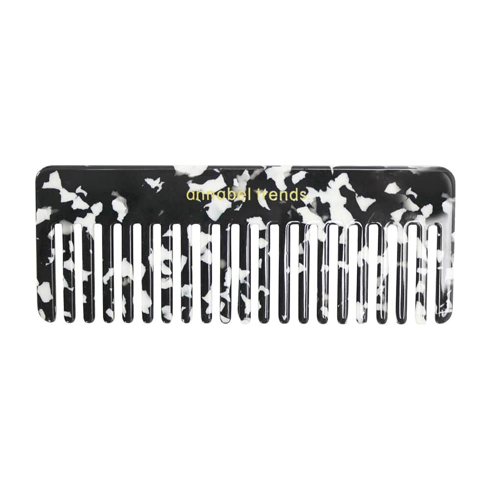 101rb-annabel-trends-tamed-hair-comb-rectangle-15cm-black-white