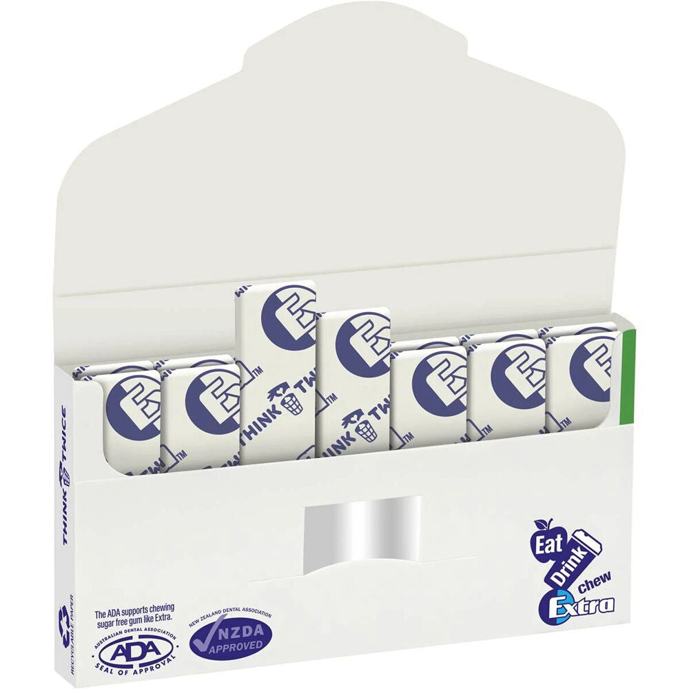 Wrigley's Extra Sugar-Free Chewing Breath Gum Packet 27g Spearmint (14 Pieces) — image 4