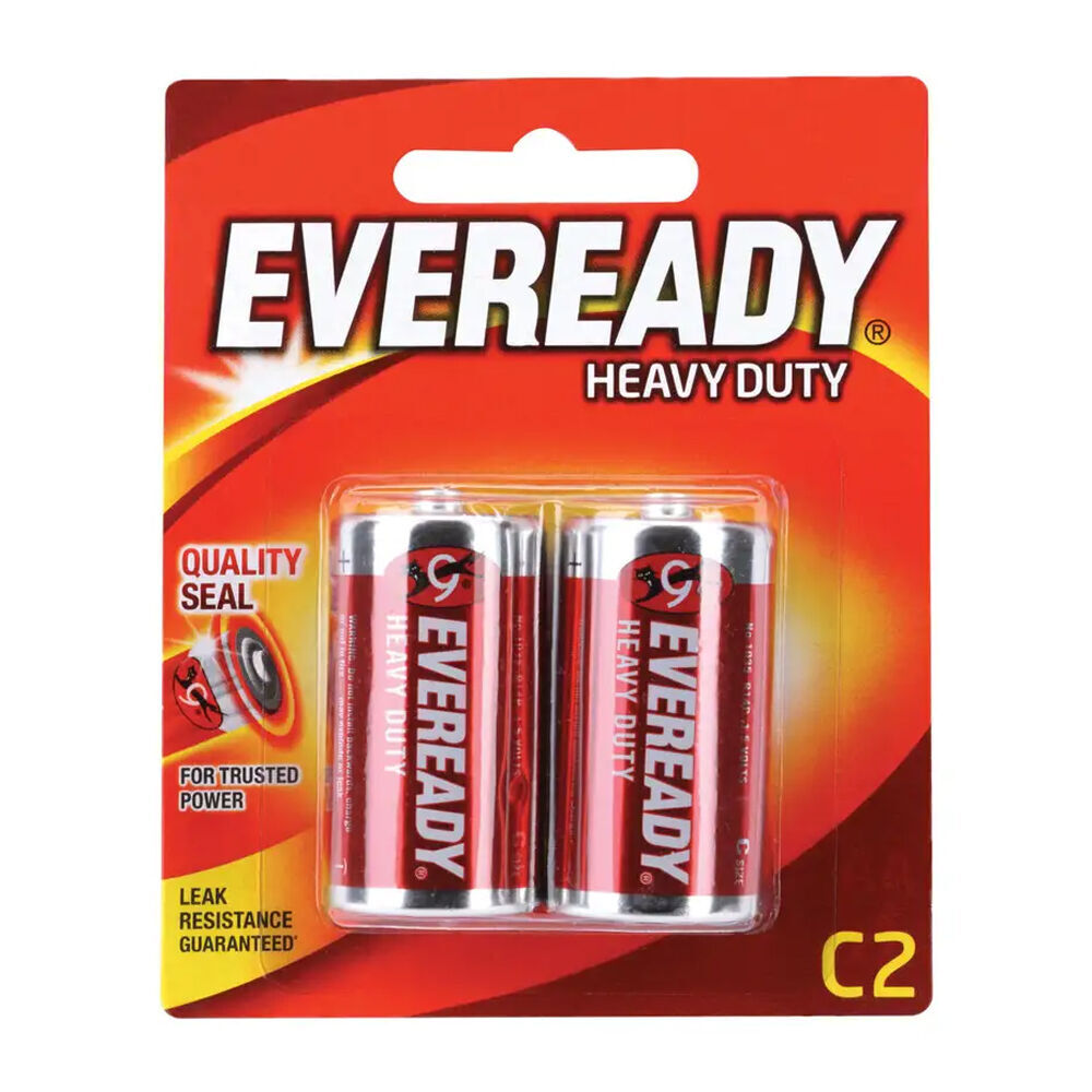 Eveready 2pc Eveready C Heavy Duty Zinc-Carbon Battery Single Use For Most Devices (6 Pack) — image 2