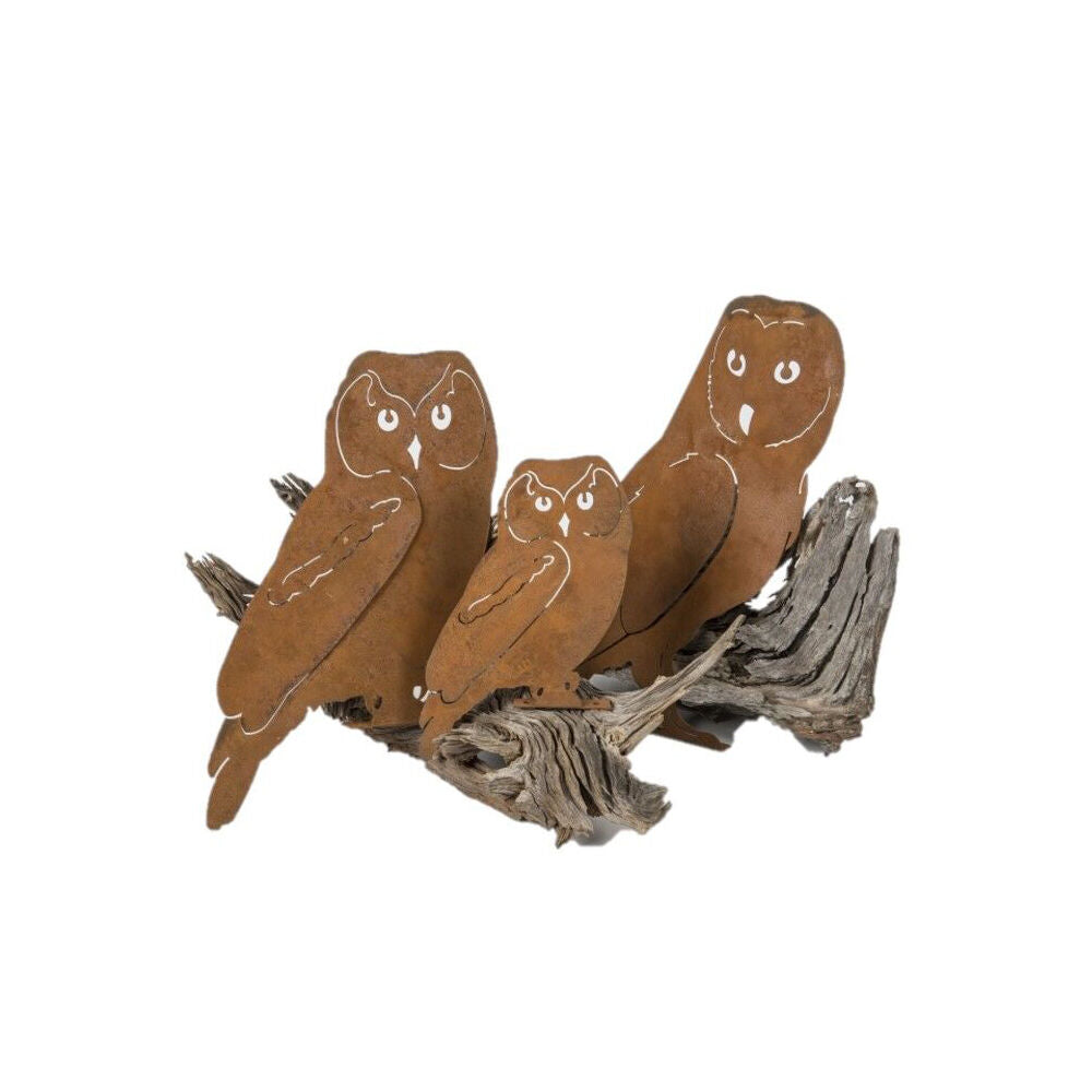10452-3pc-a-fresco-metal-owl-silhouette-set-garden-rust