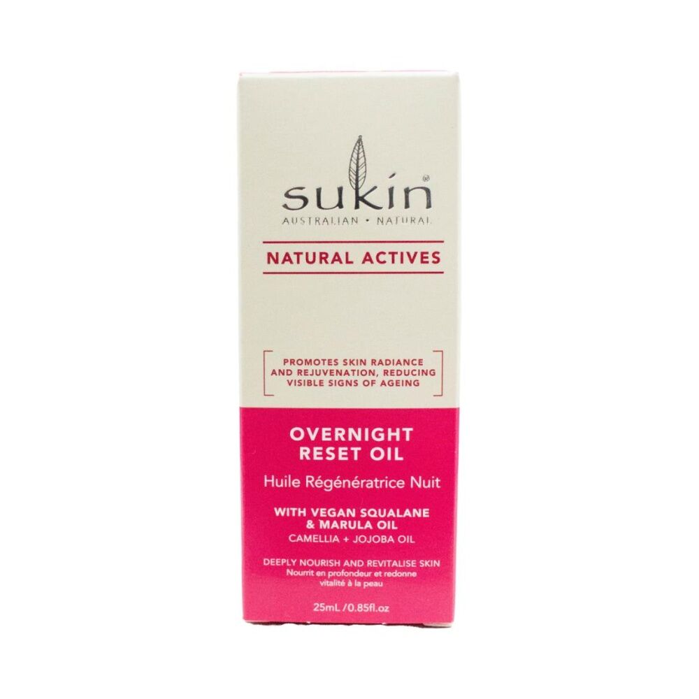 Sukin Overnight Reset Oil/Serum Cemellia + Jojoba Oil Natural Skincare 25ml (3 Pack) — image 2