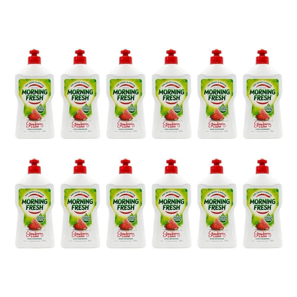 Morning Fresh Dishwashing Liquid Ultra Concentrate Strawberry & Guava 400ml (12 Pack)