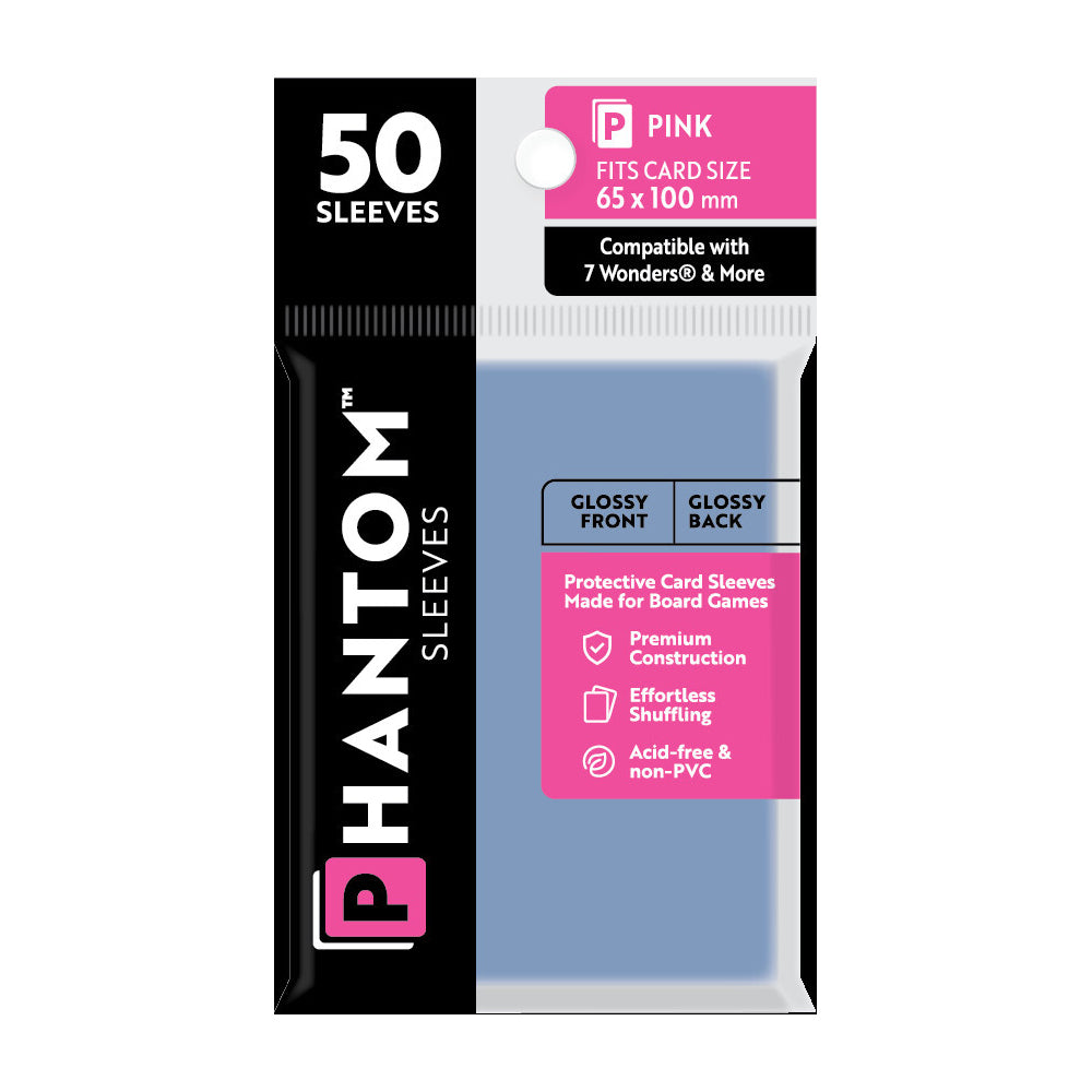 106779-50pc-phantom-sleeves-65x100mm-game-card-case-pink-gloss-gloss