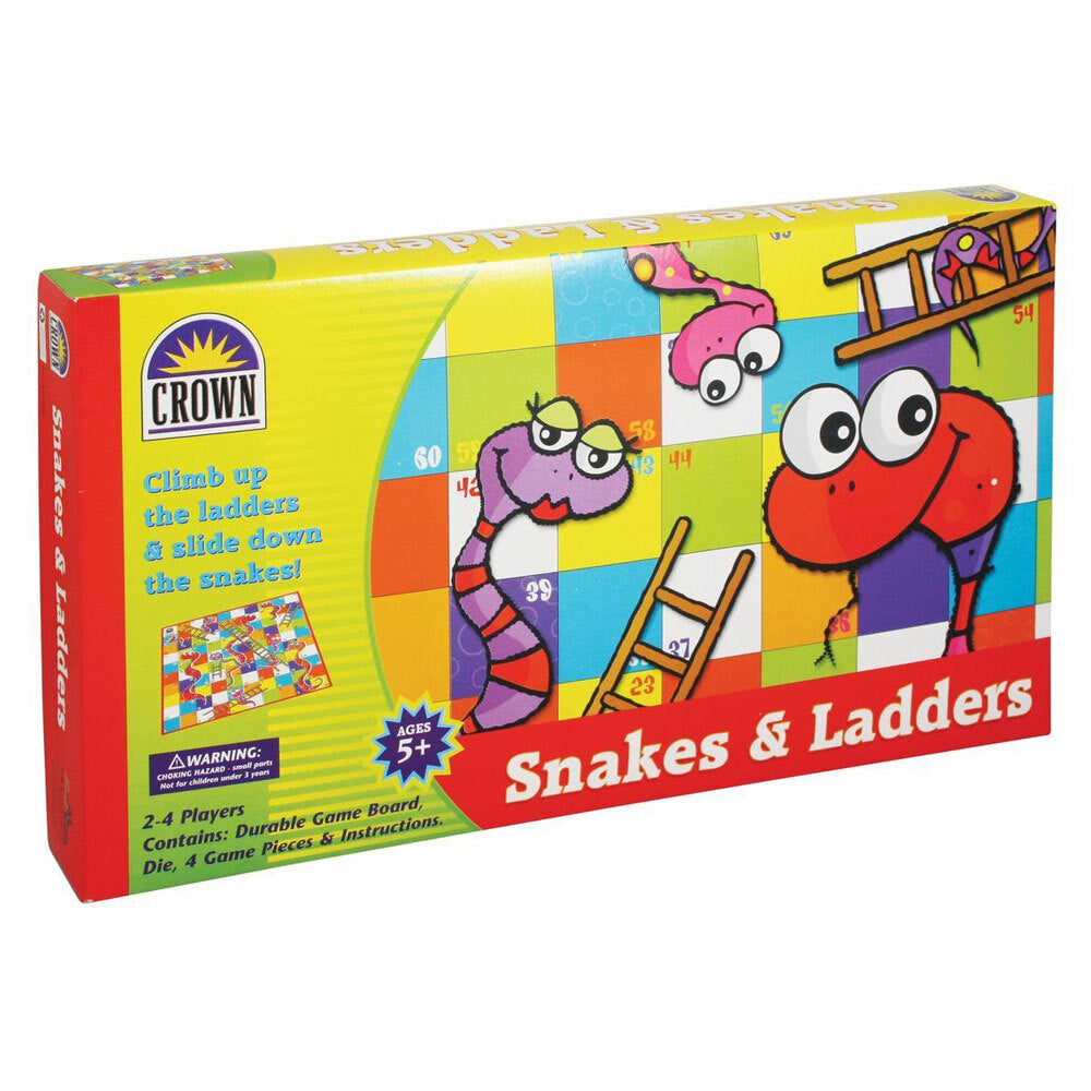 Crown Snakes & Ladders Board Family Fun/Traditional Game Kids/Child 5y+ Toy (2 Pack) — image 2