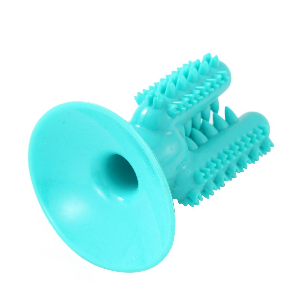 Paws and Claws 13cm Cactus Suction Brush Dental Treat Pet Dog Rubber Toy Teal (2 Pack) — image 6