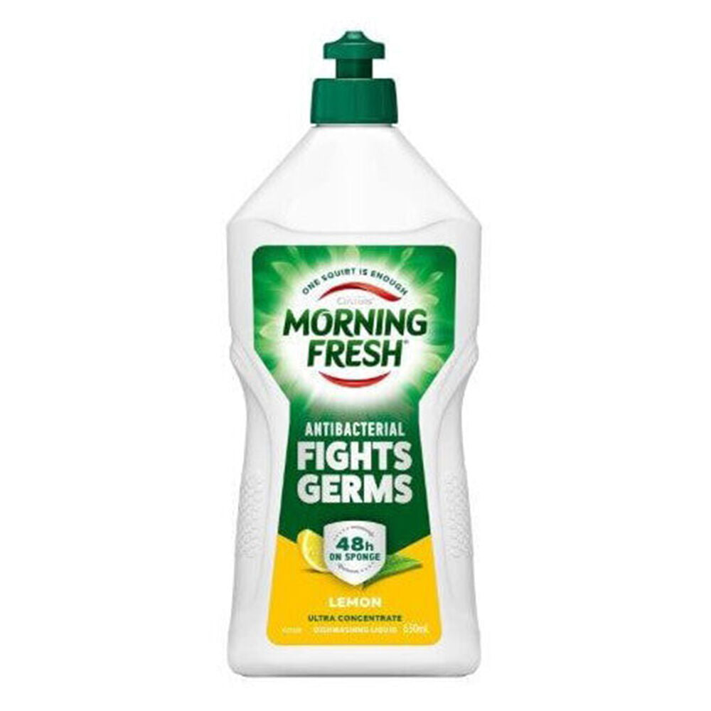 Morning Fresh Lemon 650ml Dishwashing Liquid Ultra Concentrate Fights Germs
