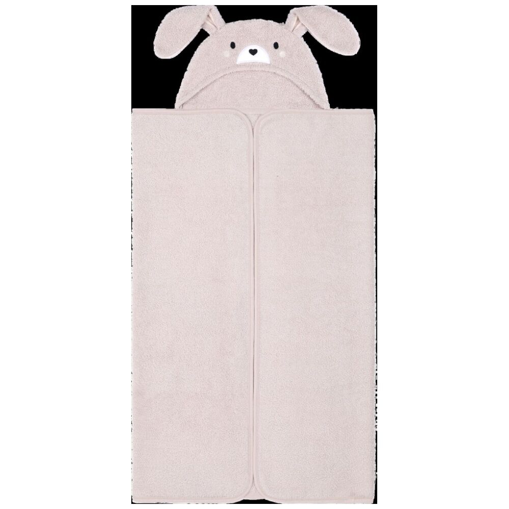 The Peanutshell Pink The Peanutshell Forest Dreams Kids Hooded Bunny Rabbit Towel 100% Cotton — image 2