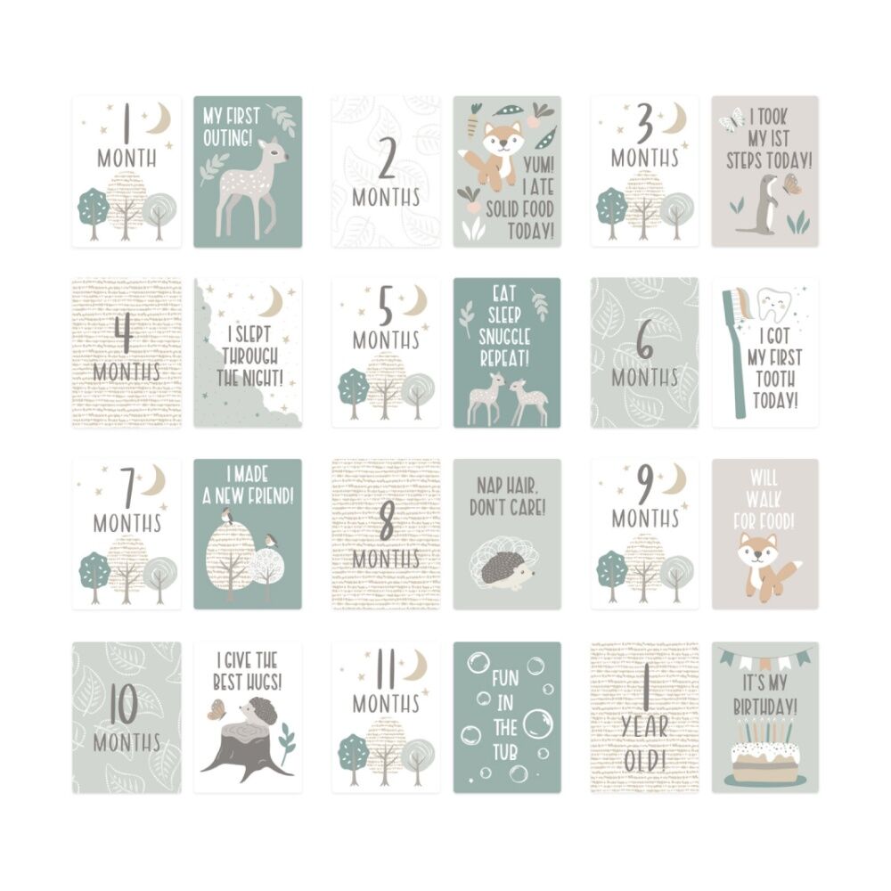 The Peanutshell Woodland Animal Adventure Pack Baby Bundle Green/Tan (7 Pieces) — image 6