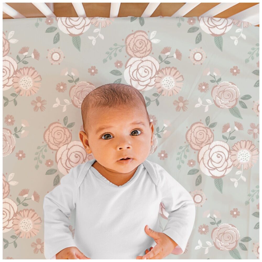 The Peanutshell Cot Sheet Bundle Girl Cotton Fitted Sheets 135x77cm Pink (5 Pieces) — image 7