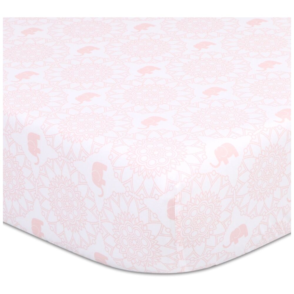 The Peanutshell Cot Sheet Bundle Girl Cotton Fitted Sheets 135x77cm Pink (5 Pieces) — image 5