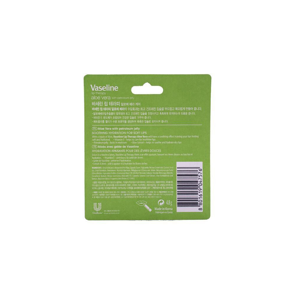 Vaseline 4.8g Aloe Vera Moisturising Lip Therapy Hydrating Lip-Balm Stick — image 2