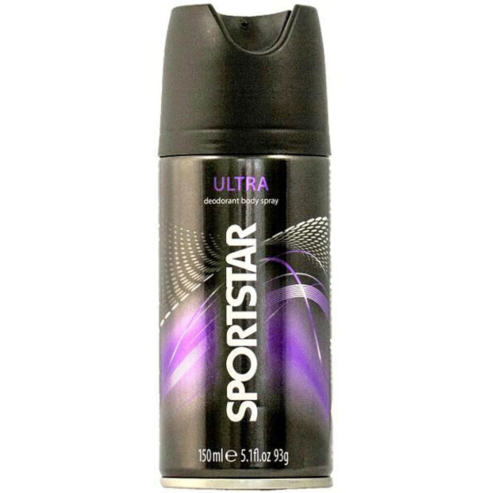Sportstar Men's Deodorant Body Spray Ultra Scent 150ml Odour Protection (12 Pack) — image 2