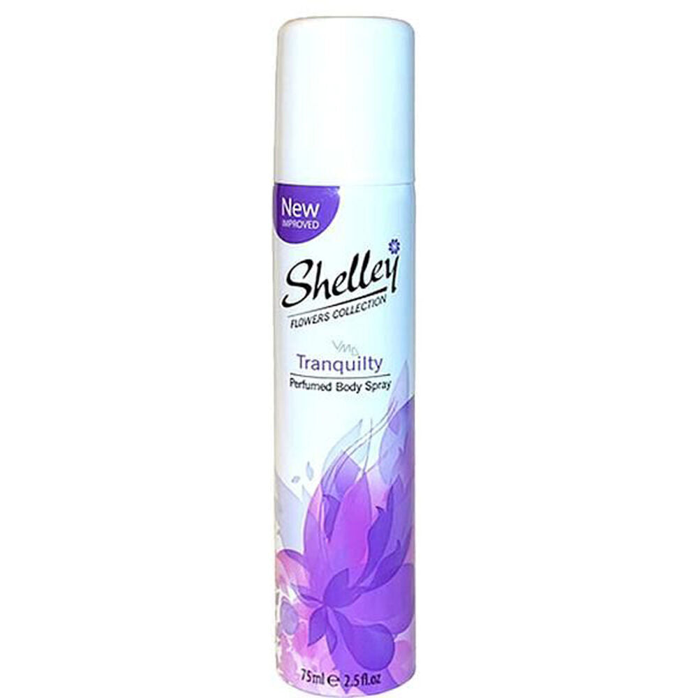 Shelley Deodorant Body Spray Tranquility 75ml All-Day Odour Control (12 Pack) — image 2