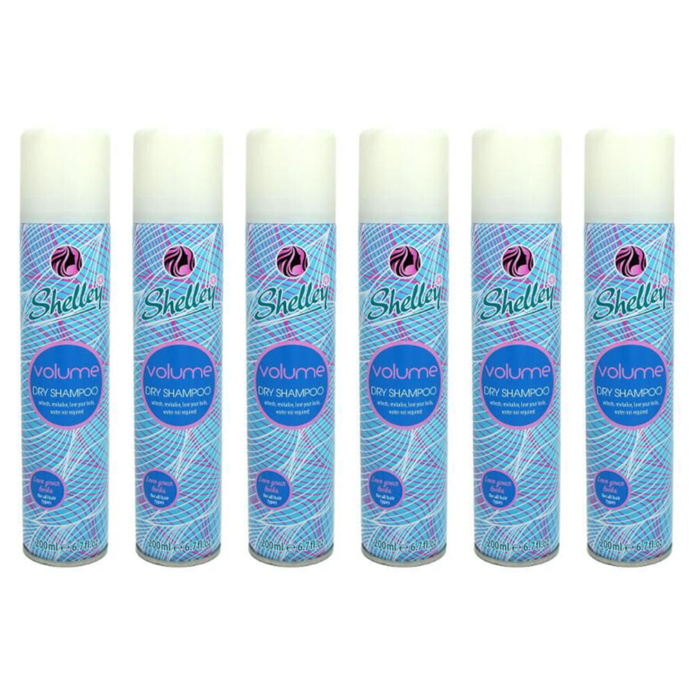 Shelley Instant Refresh Dry Shampoo Spray Volume For All Hair Types 200ml (6 Pack)