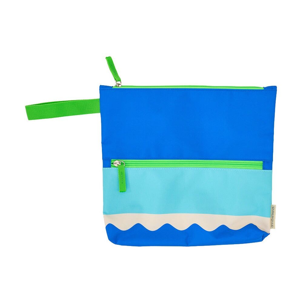 Annabel Trends 28.5cm x 28cm Blue Beach Wet Clothing Pouch Riptide Bag