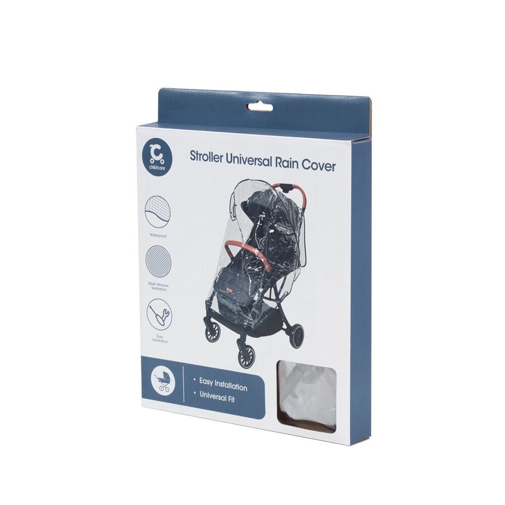 Childcare Clear Pram/Stroller Rain Cover and Wind Sheild Protector