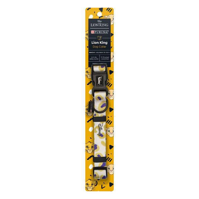 Purina Disney Lion King Dog Neck Collar Assorted Adjustable Strap — Medium