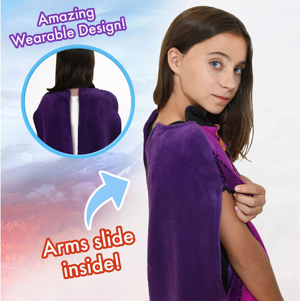 Disney Frozen 2 Anna's Adventure Outfit Blankie Tails Fleece Kids Blanket 3y+ (2 Pack) — image 6