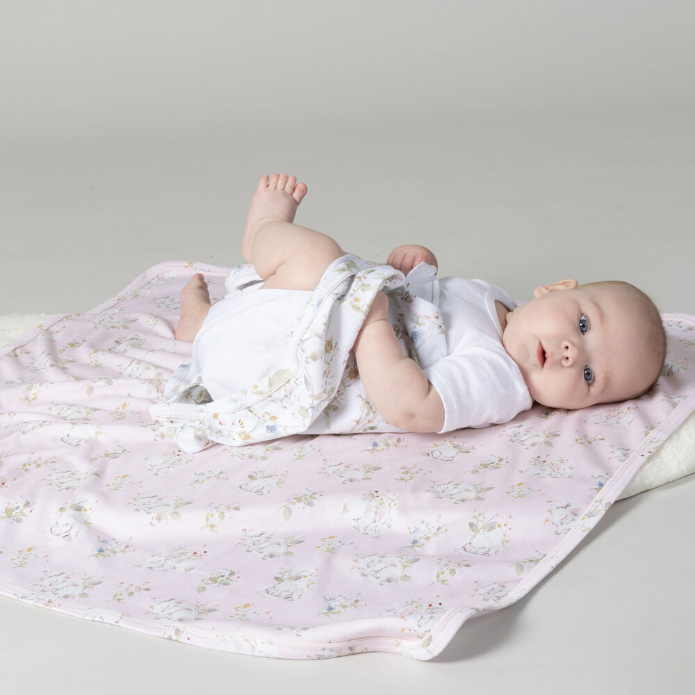 Bubba Blue Sleeping Bunny Jersey Swaddle Wraps 100x100cm (2 Pieces) — image 4