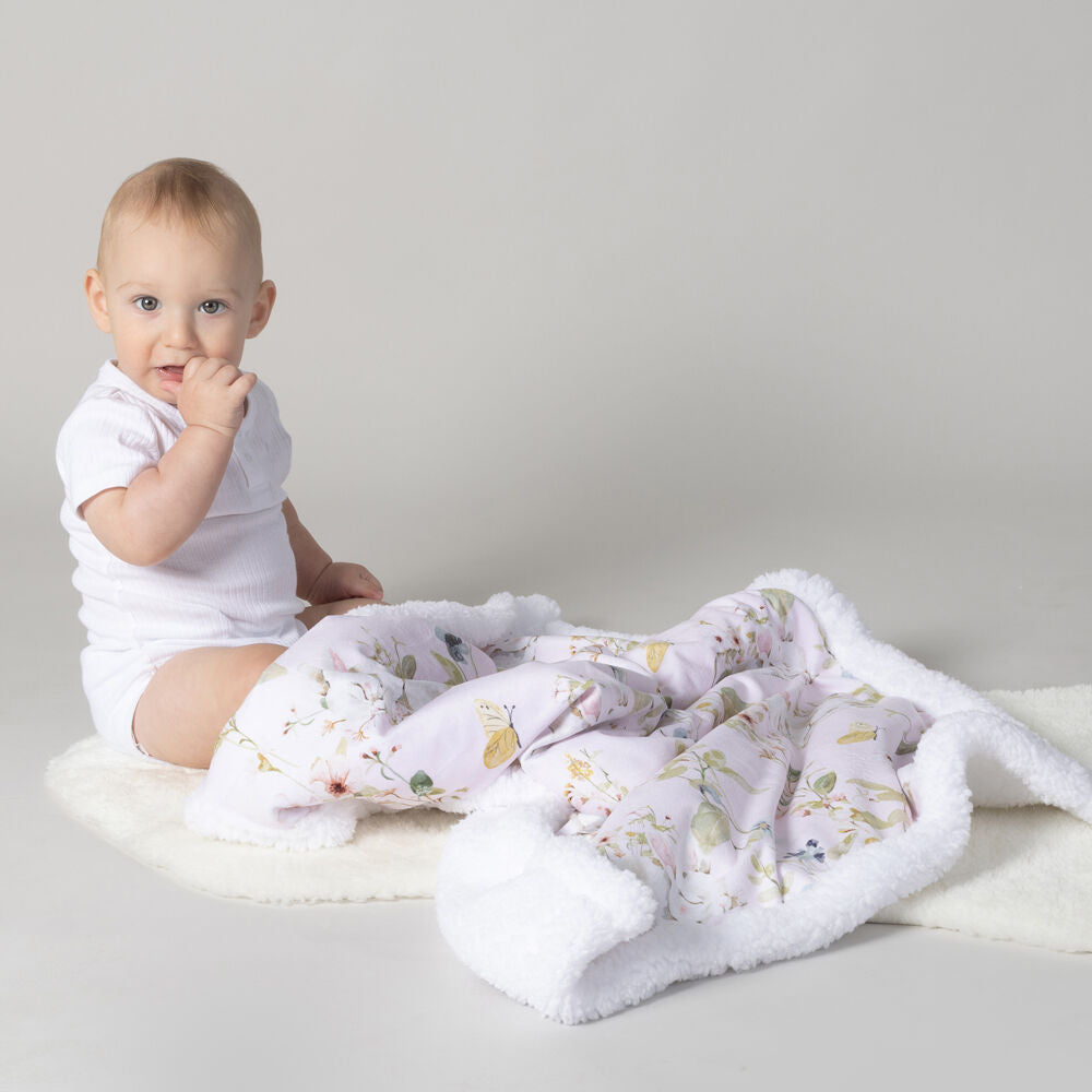 Bubba Blue 70x90cm Sleeping Bunny Reversible Fleece Cuddle Blanket — image 5