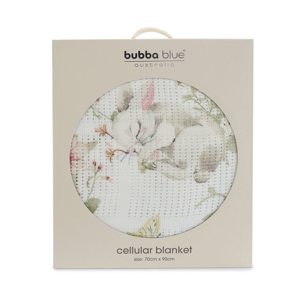 Bubba Blue 70x90cm Baby and Children's Sleeping Bunny Cellular Blanket