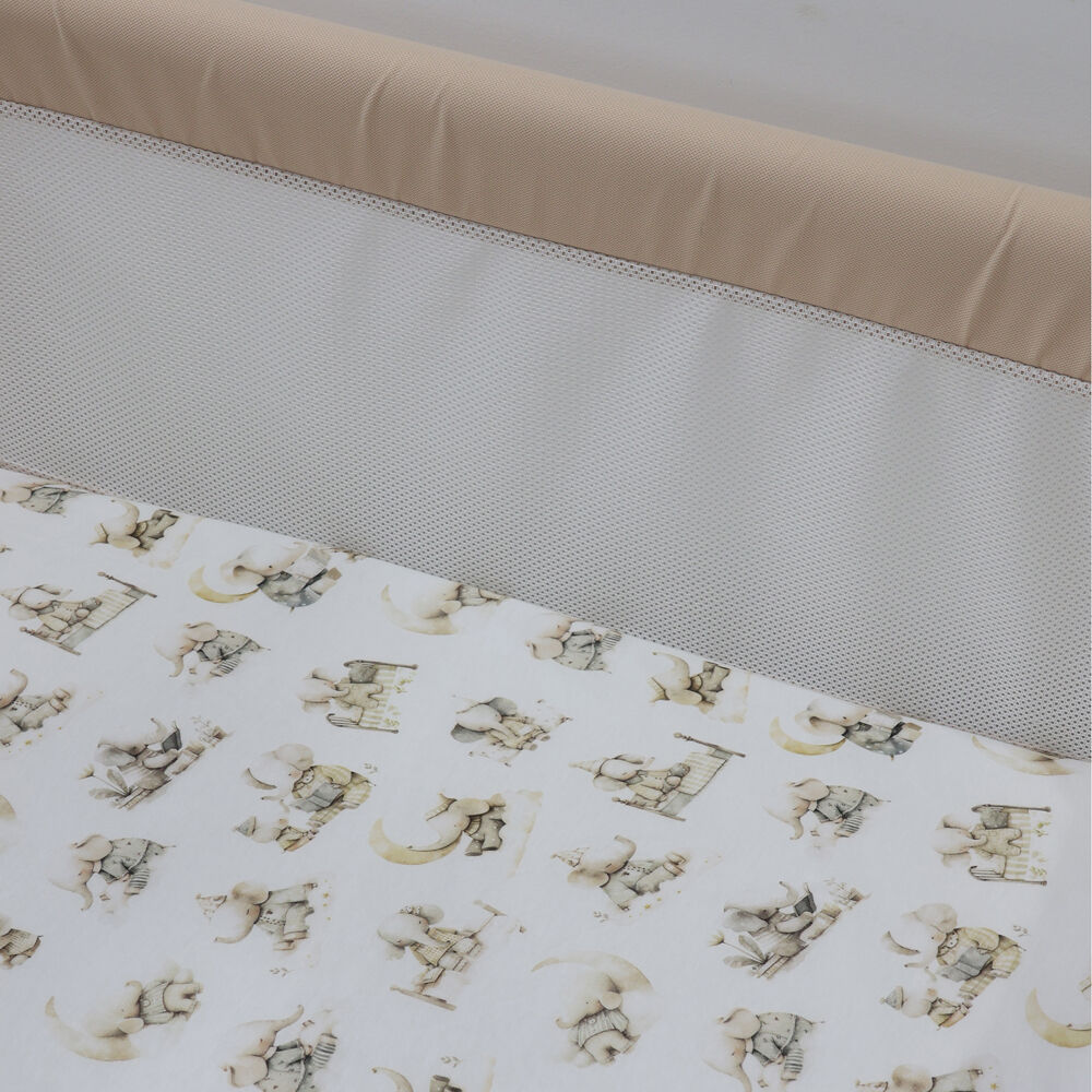 Bubba Blue 54x88x10cm Elephant Bedtime Jersey Bedside Sleeper Fitted Sheet — image 6