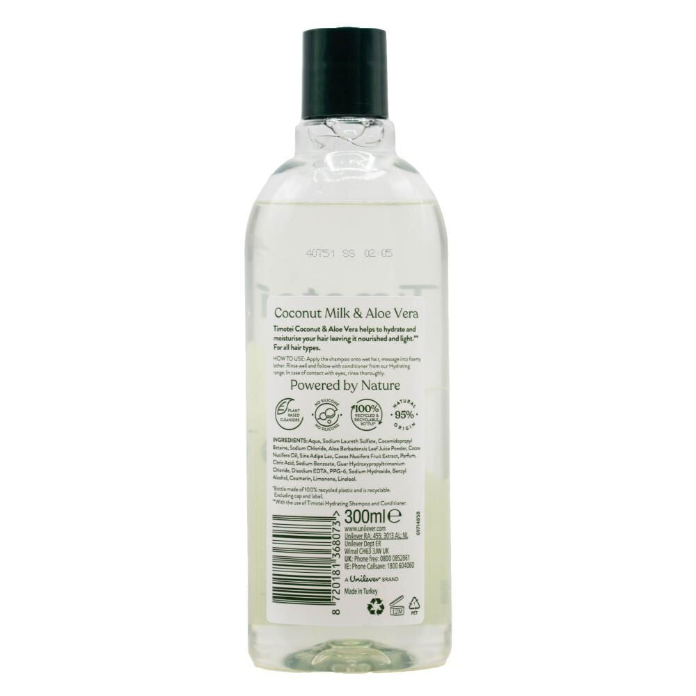 Timotei Hair Repair Hydrating Shampoo 300ml Coconut Milk & Aloe Vera — image 2
