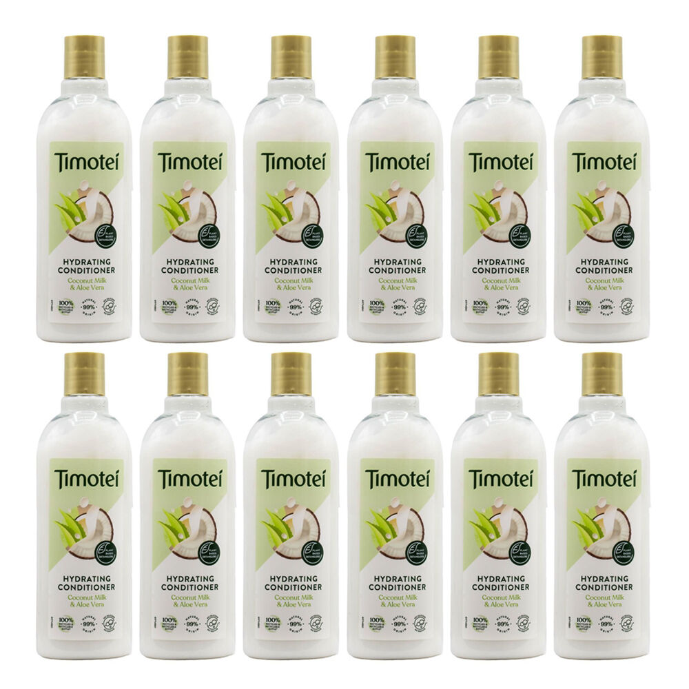 Timotei Hydrating Conditioner 300ml Coconut Milk & Aloe Vera Nourishing (12 Pack)
