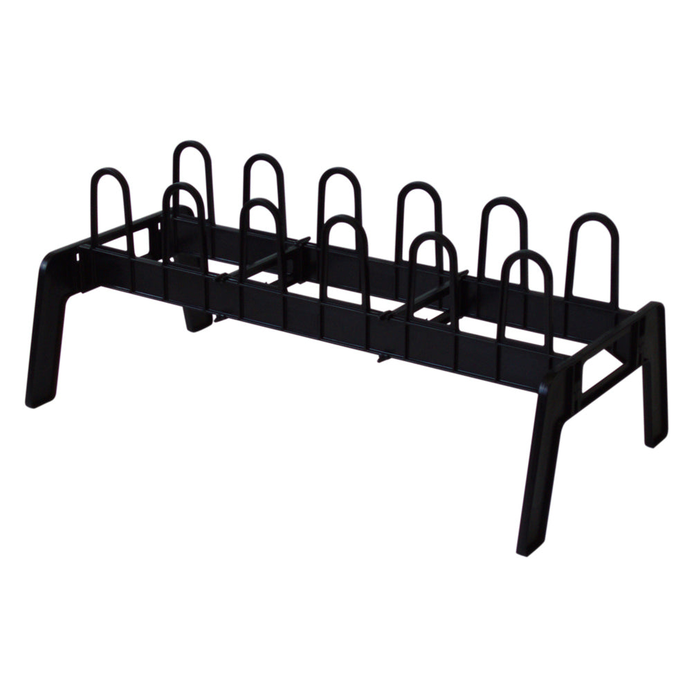 1420500-homeleisure-plastic-6-slot-shoe-rack-stand-black