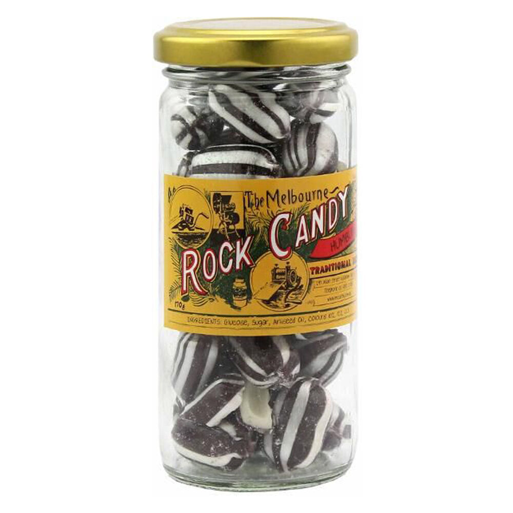 Melbourne Rock Candy Melbourne Humbugs Rock Candy Sweet Confectionery Lollies 170g Handmade (12 Pack) — image 2