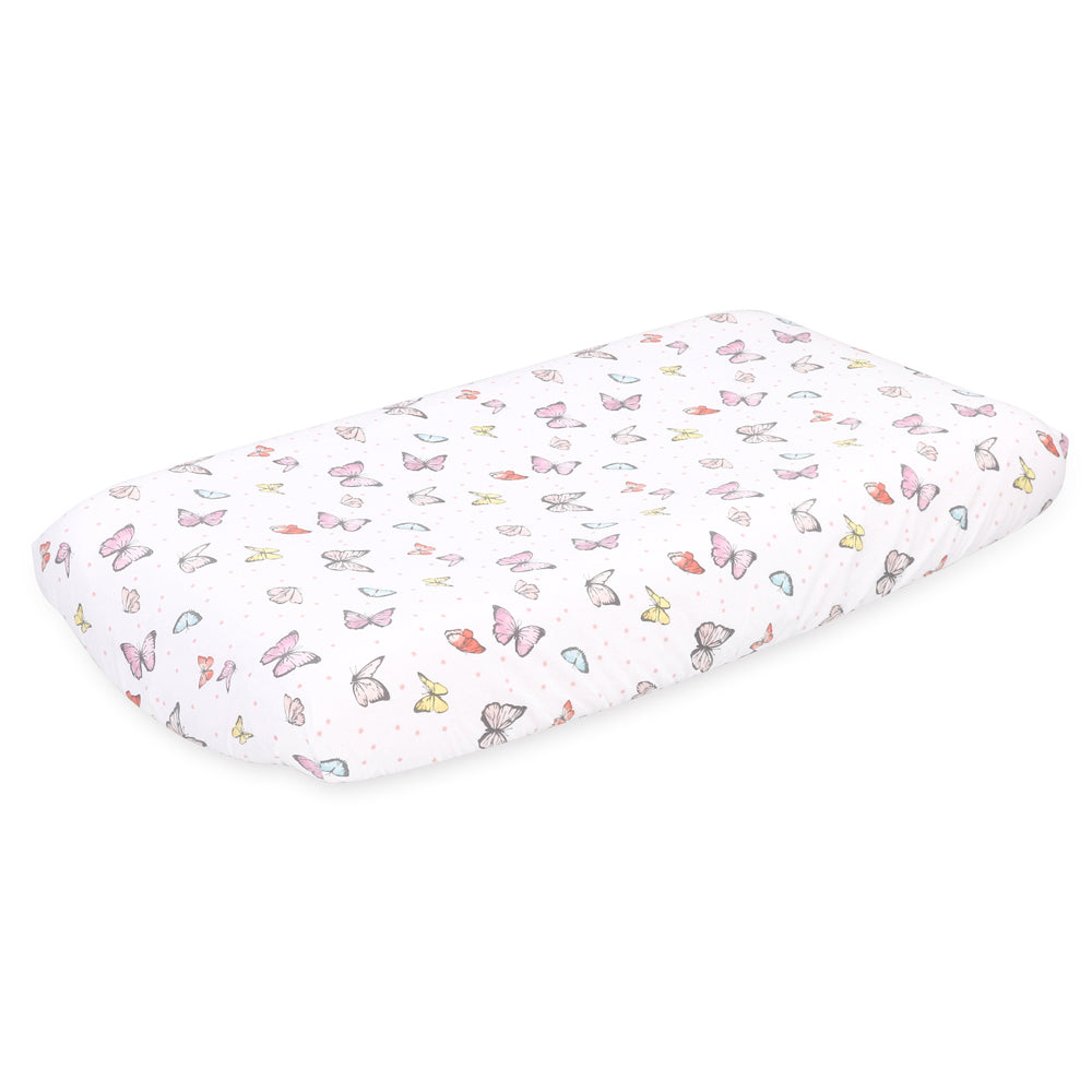 The Peanutshell 2pc The Peanutshell Whisper Butterfly Size Bassinet Sheets Baby Nursery Decor (2 Pack) — image 2