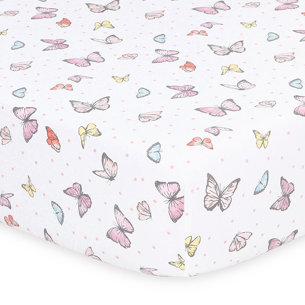 The Peanutshell Whisper Butterfly Size Cot Bedset Baby Nursery Decor (5 Pieces) — image 2
