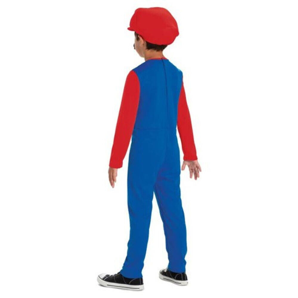 Nintendo Super Mario Value Plus Kids/Childrens Overalls Costume Size 4-6 — image 2