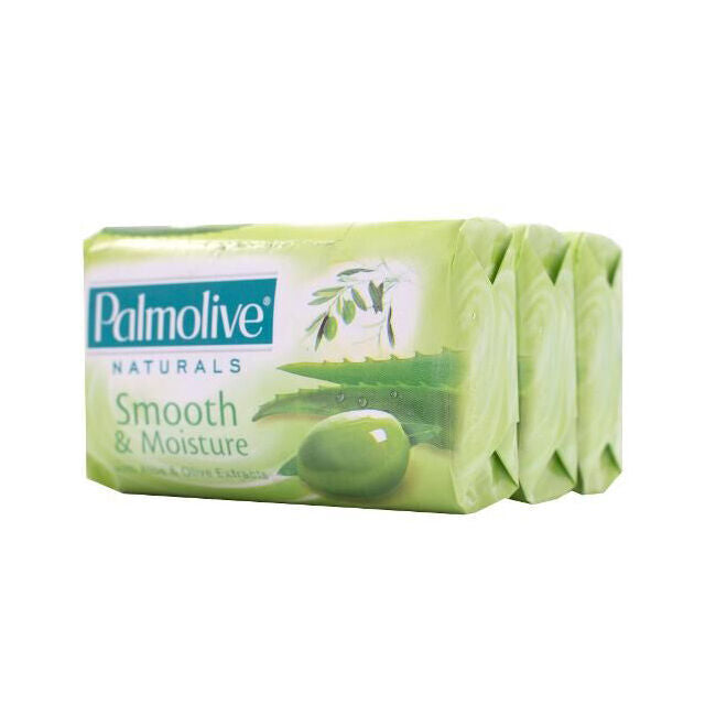 Palmolive Naturals Smooth & Moisture w/ Aloe Olive Soap Bar 80g Body Care (3 Pieces) — image 3