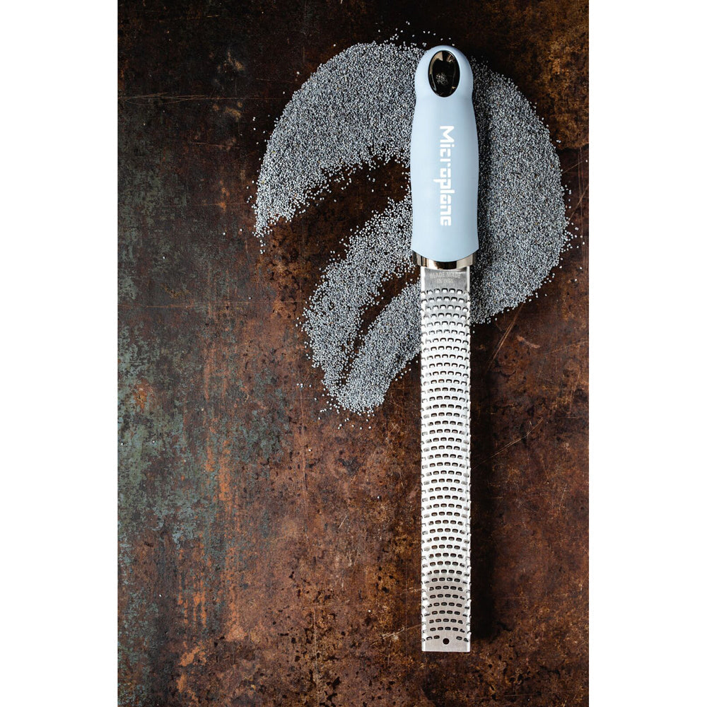 Microplane Premium Lemon/Lime Orange Zester/Grater Stainless Steel Sky Blue — image 2
